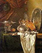 Willem Kalf Still Life with Chafing Dish, Pewter, Gold, Silver and Glassware Spain oil painting reproduction